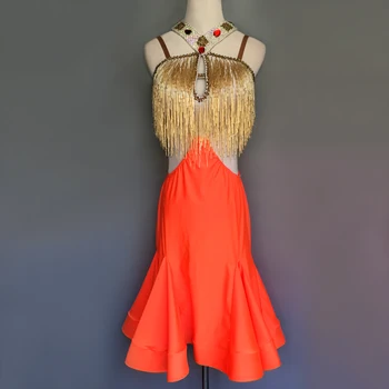 

Customized New Latin Dance Competition Dress Adult Children Latin Dance Performance Dress Children Latin Dance Performance Dress