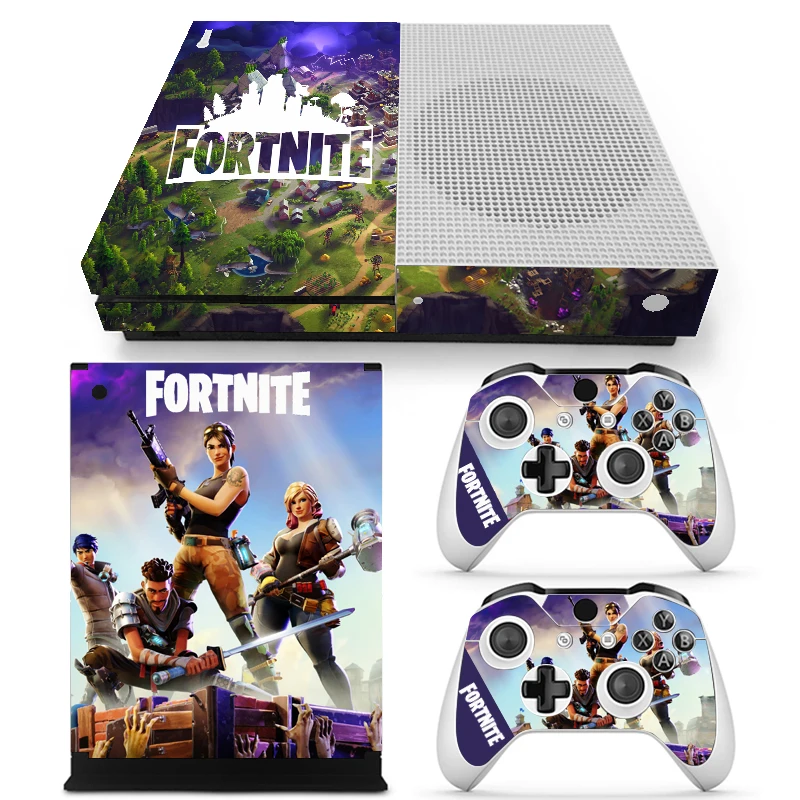 

Game Vinyl Skin Protector For Xbox One Slim Console and 2 Controller Stickers For Xbox One Slim Decal
