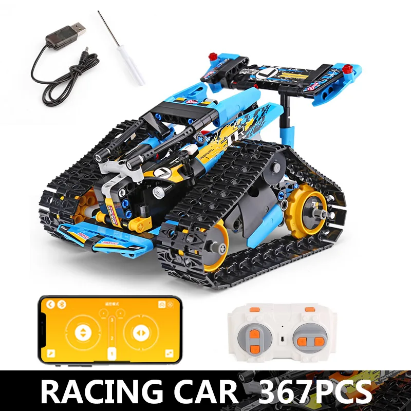 

Yeshin App Control RC Car 13033 13037 Technic Car Track Vehicle Racing Car Building Block bricks Kid Toys