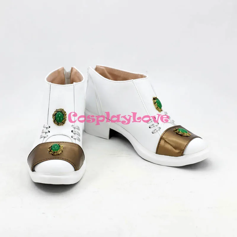 JoJo's Bizarre Adventure Diamond Is Unbreakable Rohan Kishibe White Gold Cosplay Shoes Long Boots Custom Made CosplayLove (1)