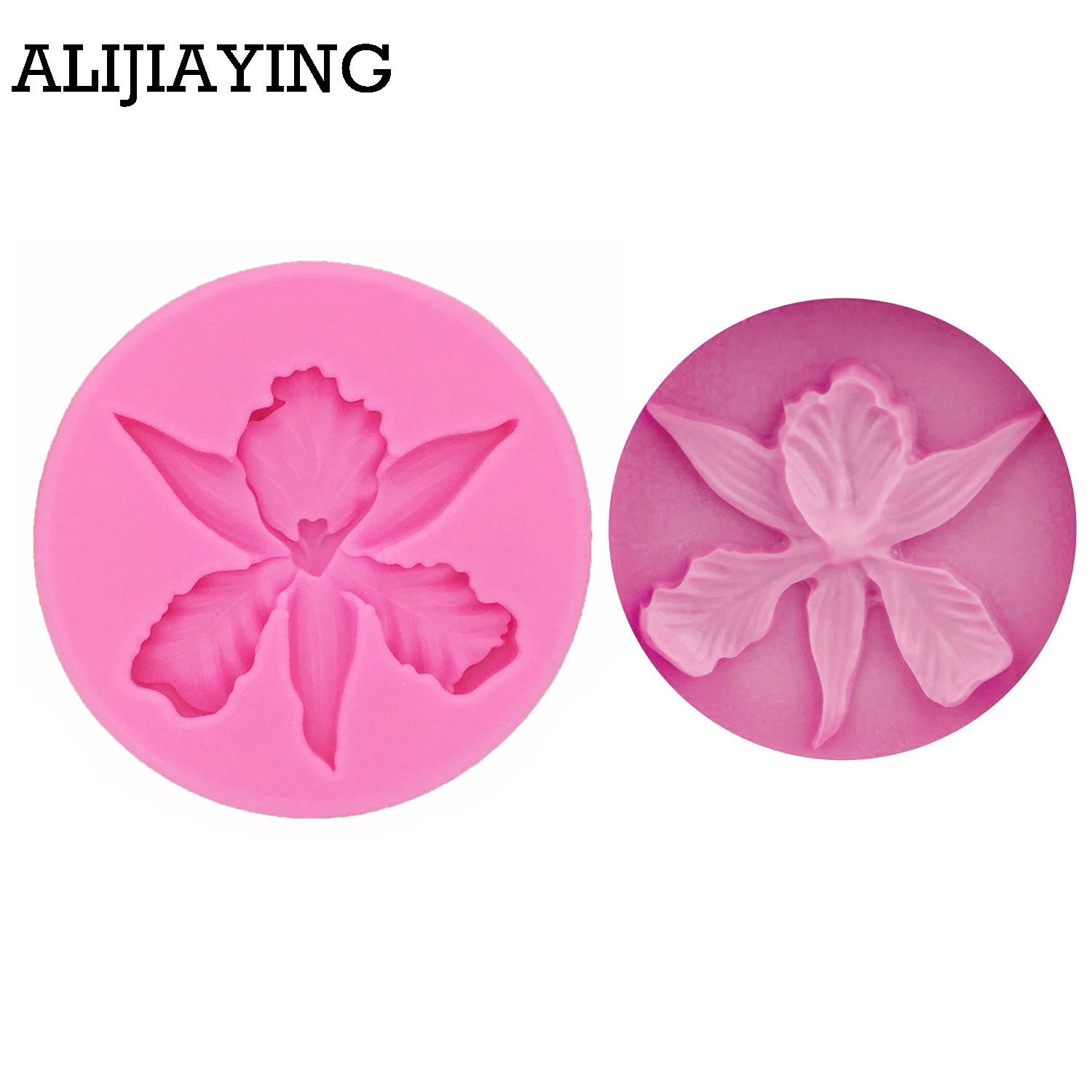 

M0099 Silicone Mold 3D Orchid flower Shape Embossing Fondant Cake Decorating Tools Moulds Sugar Art Tools