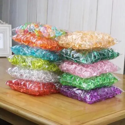 

Acrylic Ice, 8 Color for mix order, 1.5*2cm, 100pcs/pack, Wholesale free shipping, Party wedding supplies, Vase decoration