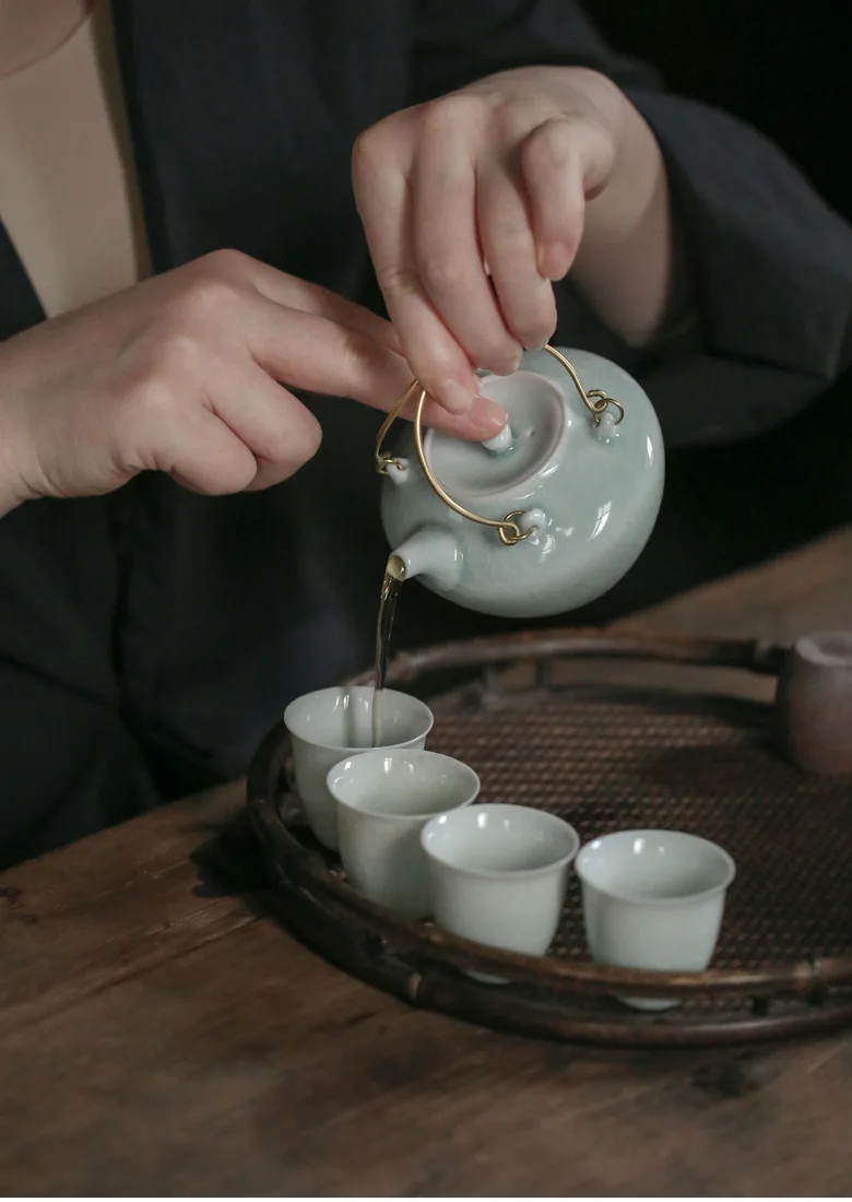 Wizamony трава и дерево глазурованный чайный набор горшок 130 мл керамика искусство Тай китайский чайный сервиз фарфор T глина антикварная чайная посуда