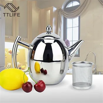 

1/1.5L Stainless Steel V60 Coffee Pot With Strainer Teapot Coffee Kettle Household Kitchen Espresso Moka Pot Coffeeware Tea Tool