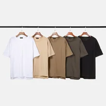 QoolXCWear Men T-shirt Cotton Before Short Back Long Hem Men T shirts solid Hip Hop T shirt Men's Tee Top