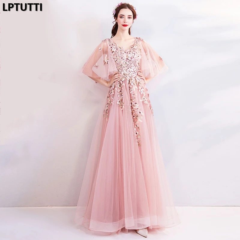 

LPTUTTI Embroidery Beading New For Women Elegant Date Ceremony Party Prom Gown Formal Gala Events Luxury Long Evening Dresses