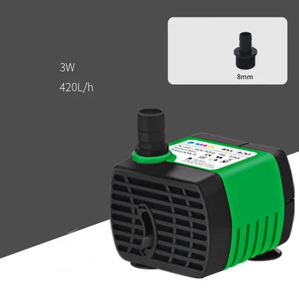 NCFAQUA мини погружной водяной насос для аквариума аквариум Пруд гидропоники садовый фонтан регулируемая скорость потока 420-1800L/h - Цвет: 3W