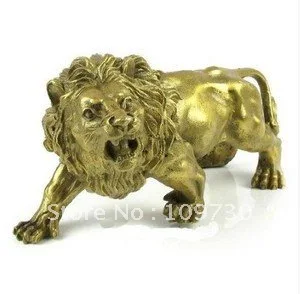 

Collectible bronze carve lion statue fast ship