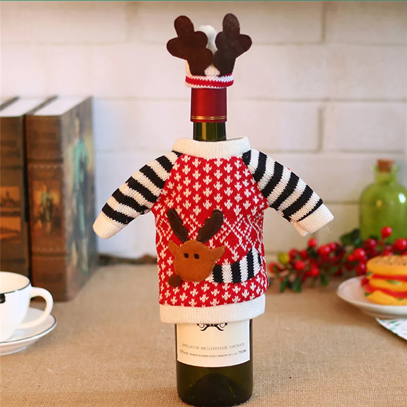 Christmas-Santa-Claus-Snowman-Wine-Bottle-Cover-Bag-Banquet-X-mas-Dinner-Party-Table-Decor (3)