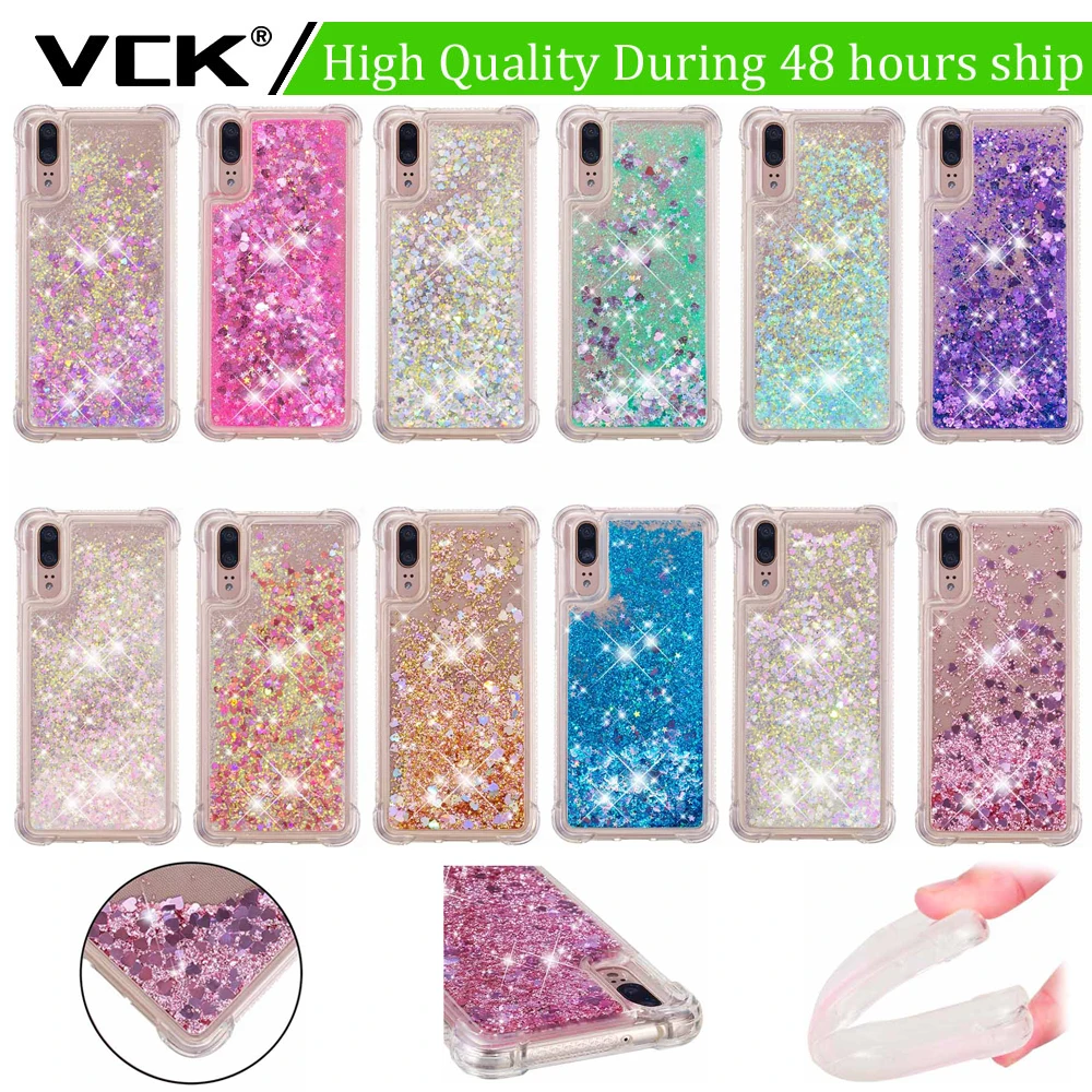 

Glitter Dynamic Liquid Bumper For Sony Xperia XZ2 L2 XA2 XA1 XZ1 XZ Premium Compact Phone Case Quicksand Shell Soft TPU Cover