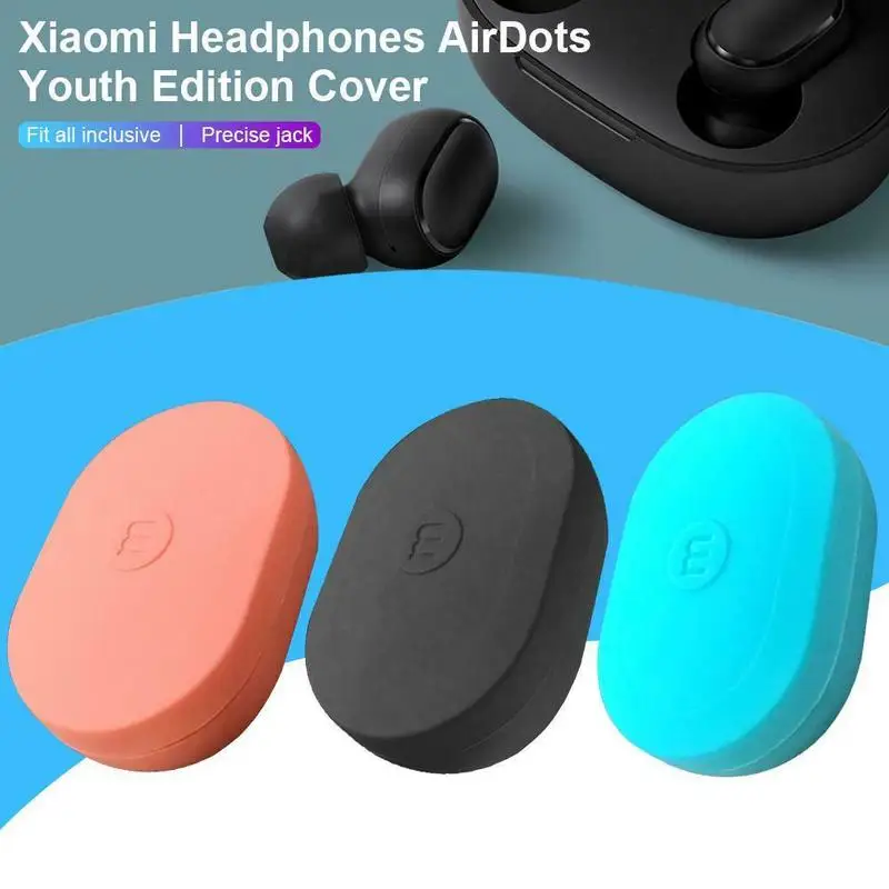 

SIFREE Silicone Case Cover for Xiaomi MI Redmi AirDots Youth Version Wireless Bluetooth Earphone TWS Case Soft Silicone Shell