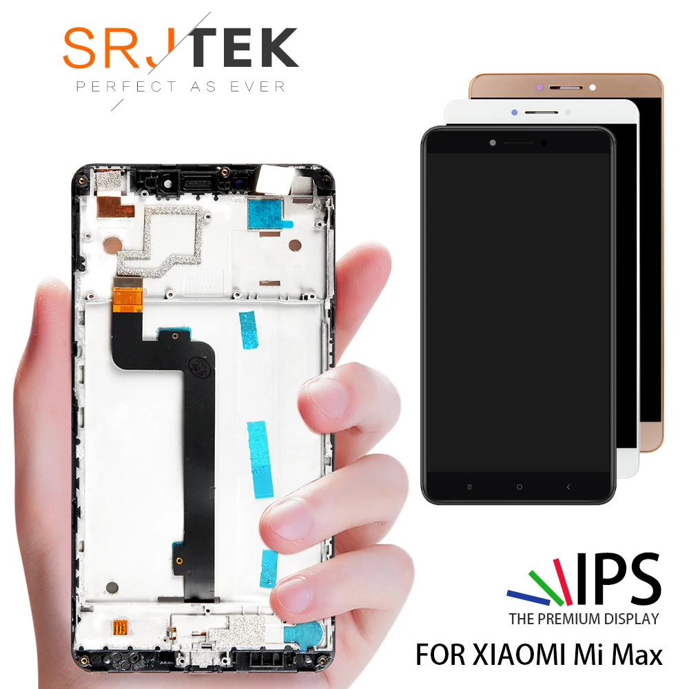 

No Dead Pixel ORIGINAL 6.44" Replacement Screen For XIAOMI Mi Max LCD Display Touch Screen Digitizer Assembly with Frame Mimax