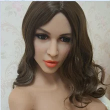 oral sex doll head #68 life size silicone love doll heads for 135cm/140cm/148cm/153cm/155cm/158cm/160cm/163cm/165cm/168cm/170cm