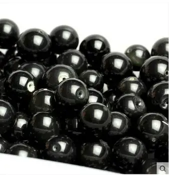 

jewelry manual accessories Obsidian loose beads round beads before 100pc