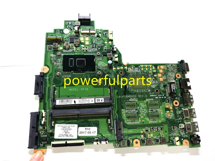 100% рабочая для hp 240 G6 14 BS 14Q BU материнская плата ноутбука 925422 601 501 001 аккумулятор