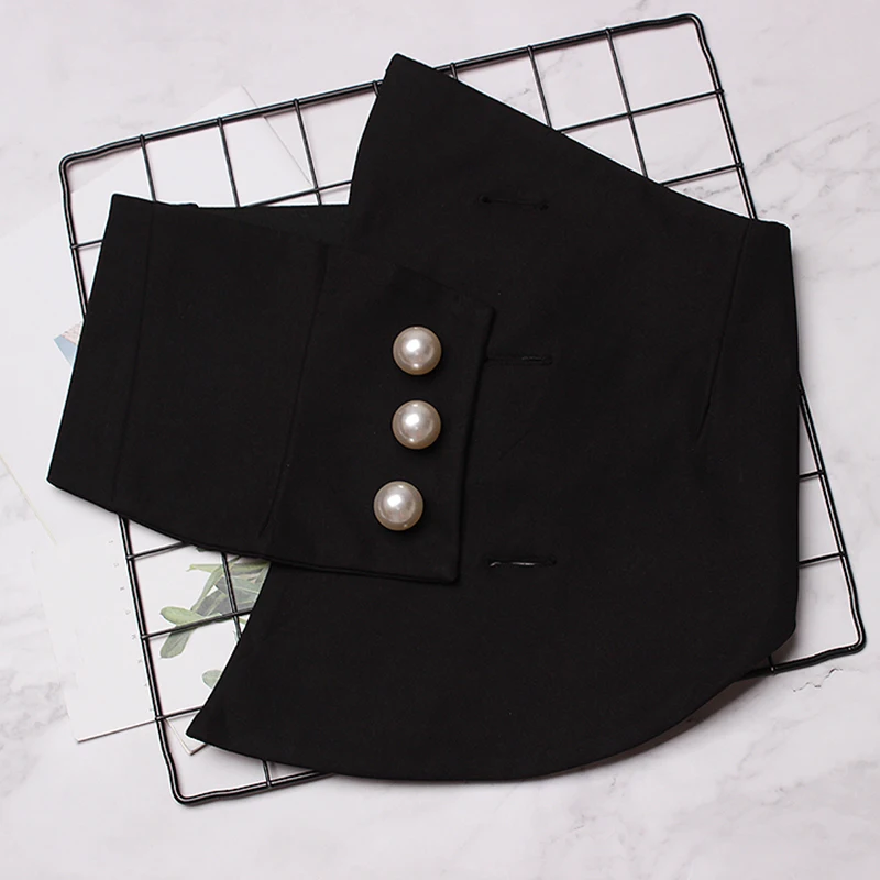 CHICEVER жемчуг кнопка женские ремни черный неправильный корсет широкий пояс для женщин блузка аксессуары Осенняя мода винтажная волна