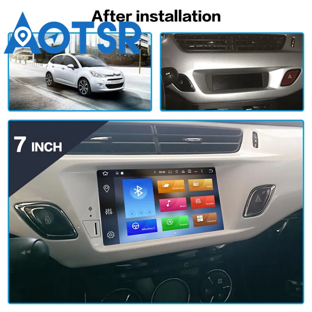 Discount Android 9.0 Car DVD Player GPS Stereo For Citroen C3 DS3 2010-2016 Radio Audio Video Multimedia 4+32GB  headunit tape recorder 1