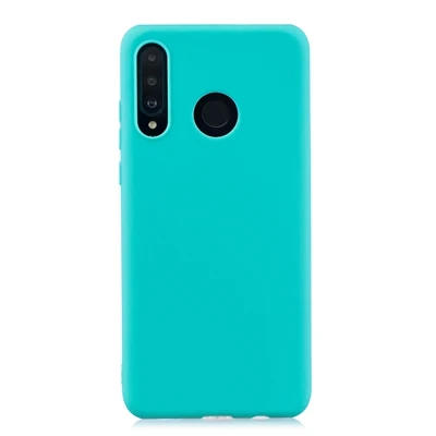 Резиновый ТПУ силиконовый чехол для huawei P30 P 30 Pro карамельный цвет Мягкий ТПУ задний Чехол для Coque huawei P30 Lite huawei P 30 Lite чехол - Цвет: Light Blue