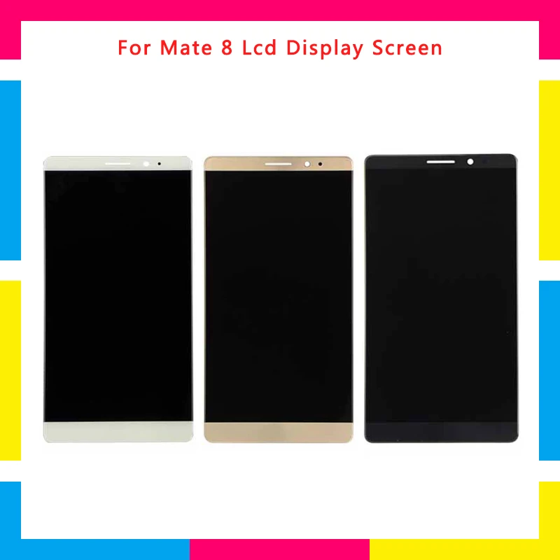 

LCD Display Screen With Touch Screen Digitizer Assembly For Huawei Mate 8 Mate8 Black White Gold Replacement