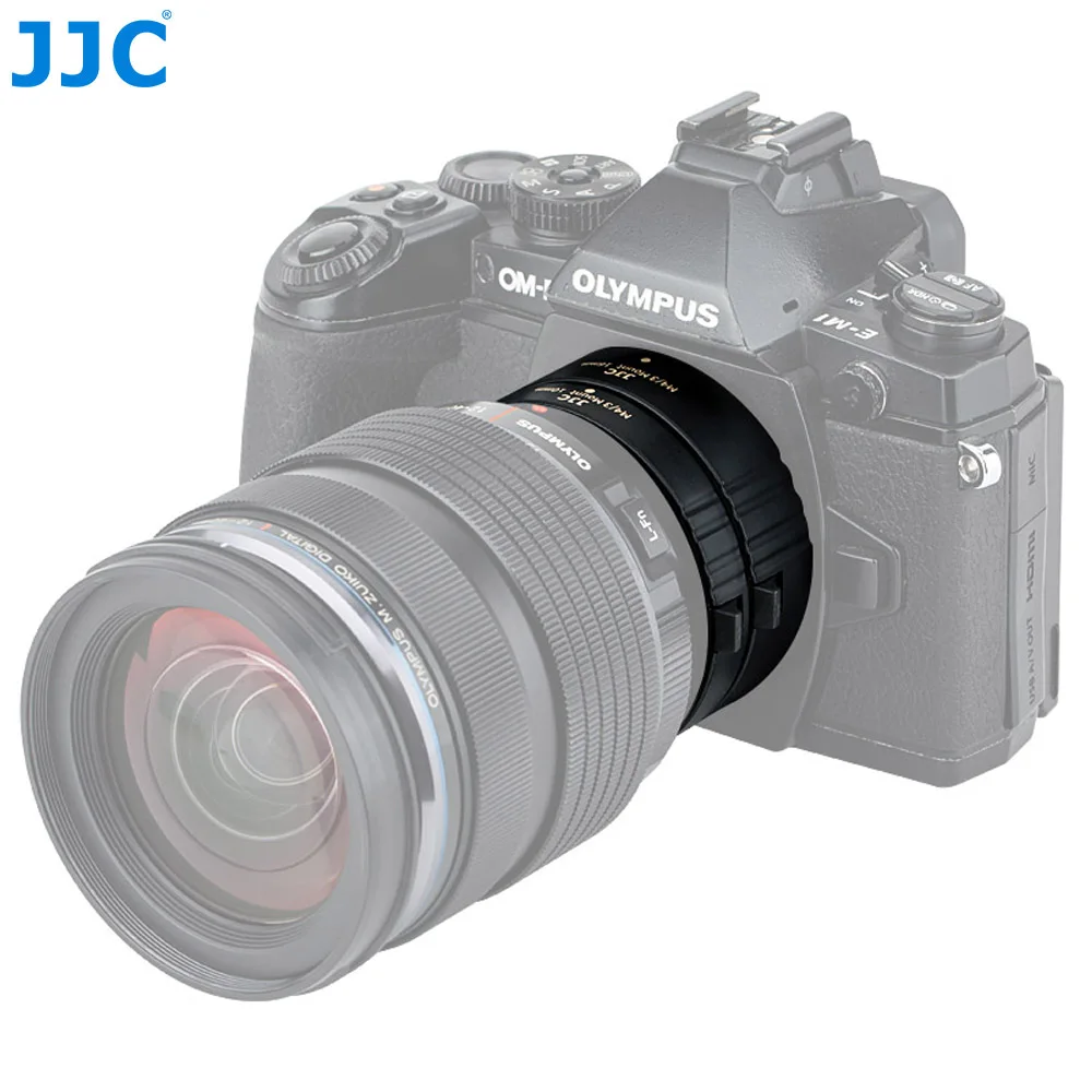 JJC AET-M43S(II) 10 мм/16 мм автоматическая удлинительная трубка для Olympus/Panasonic M4/3 крепление с крышкой корпуса камеры/крышка заднего объектива