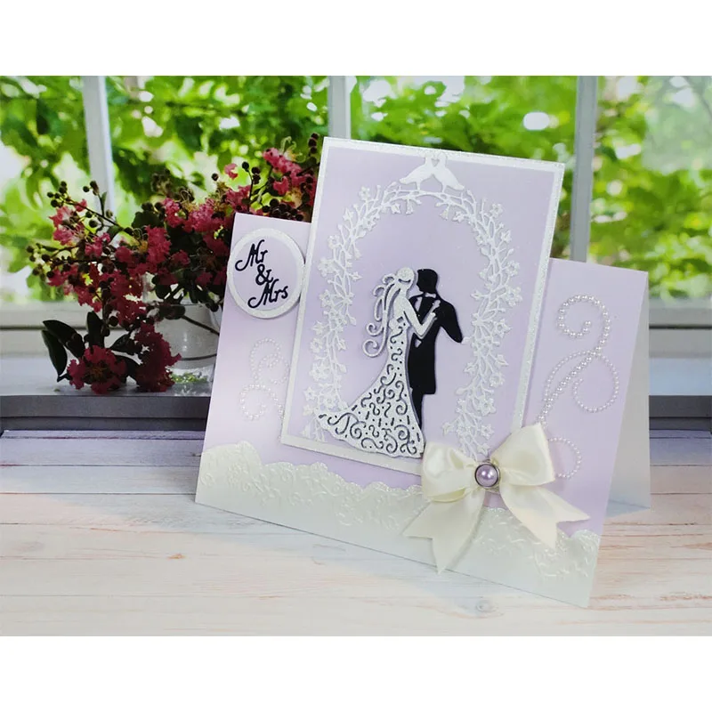  Dancing Couple Metal Cutting Die DIY Scrapbooking Embossing Template Handmade Stencil Decoration In - 32966490750