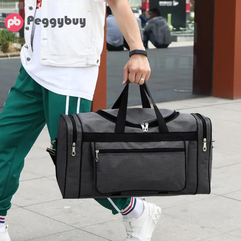 Вместительная модная дорожная сумка для мужчин, сумка для отдыха и путешествий, сумка для путешествий, портативная Водонепроницаемая нейлоновая Мужская спортивная сумка для спортзала