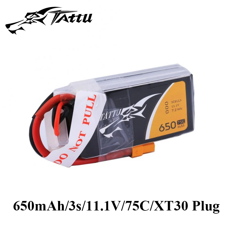 Ace литий-полимерный аккумулятор Tattu 11 1 v 14 8 650mAh 3s 4s 75C RC батарея с разъемом XT30