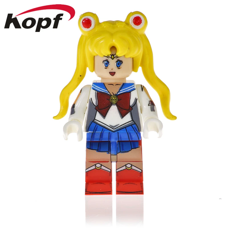 

Single Sale Super Heroes Building Blocks Bricks Sailor Moon Sailor Venus Mercury Jupiter Chiba Figures For Children Toys PG1313