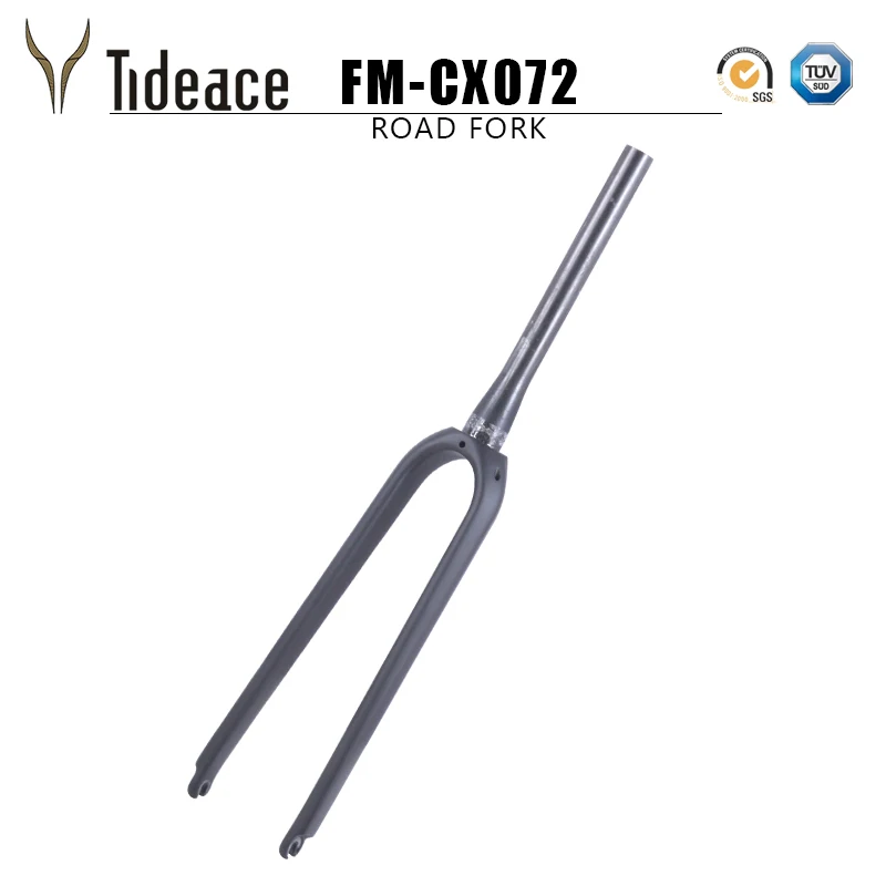 CX 140mm brake Flat Mount Disc Brake fork Gravel Bike fork 700C Carbon CX Bike Fork 100*9mm Tapered cyclocross fork for CX frame CX 140mm brake Flat Mount Disc Brake fork Gravel Bike fork 700C Carbon CX Bike Fork 100*9mm Tapered cyclocross fork for CX frame