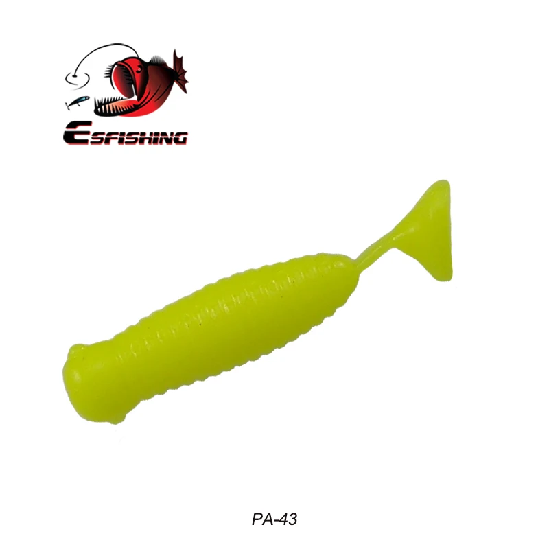 PA43 Esfishing, Высококачественная приманка, акция, рыболовные приманки, мягкие приманки, 10 шт., 45 мм, пластиковые приманки для ловли форели - Цвет: PA43