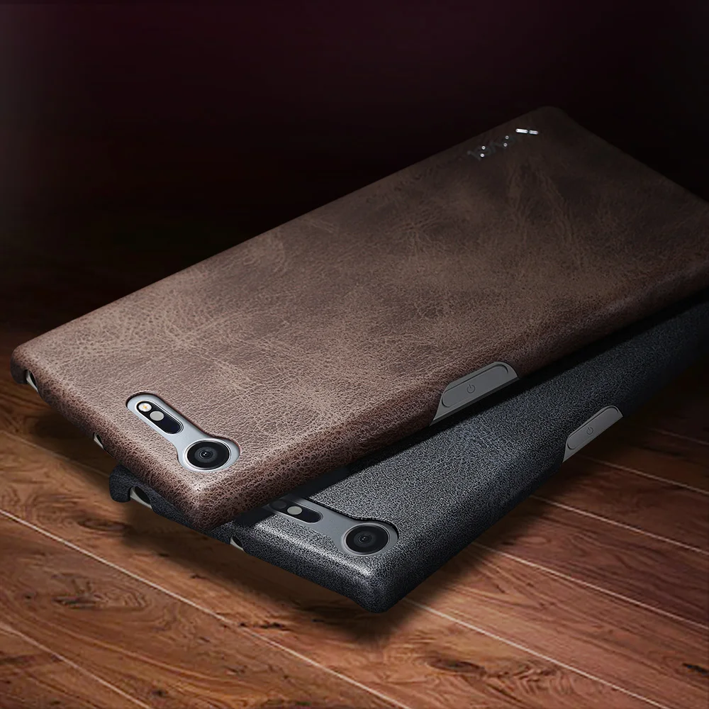 

X-level Luxury Vintage PU Leather Phone Case Hard Back Cover Case For Sony Xperia XZ Premium Free Shipping