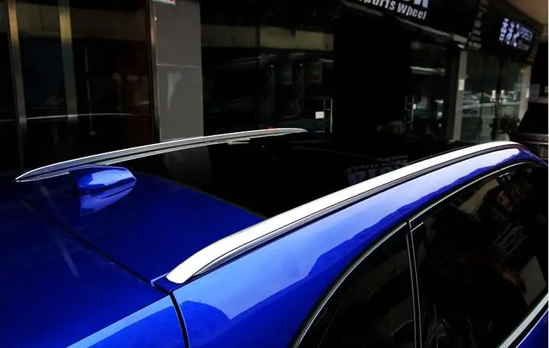 عالية الجودة سيارة من سبيكة الألومنيوم أرفف لسقف السيارة الأمتعة يناسب ل جاكوار F-PACE 2016 2017 2018 بواسطة EMS