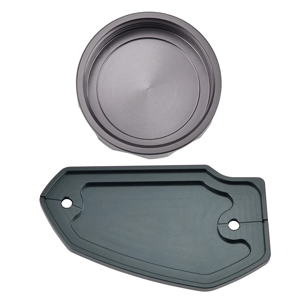 H2CNC Front Rear Brake Master Cylinder Reservoir Covers Caps Cases For KAWASAKI Ninja 400/R 2011-2018 Z650 2017-2018 VERSYS1000 2015-2018