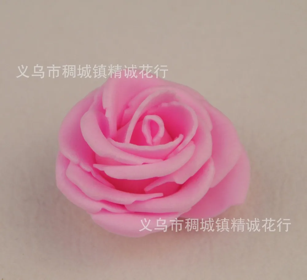 Сделай Сам ремесленные украшения аксессуары для Свадебный Цветочный шар& волосы гирлянды, Dia.5CM искусственные цветочные пены полиэтиленовый круглый реальные сенсорные розы - Цвет: Dark  pink