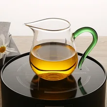 Термостойкая стеклянная чашка Expo Kungfu Teaware Point Teaware утолщенная цветная чашка Gentian прозрачная стеклянная чашка