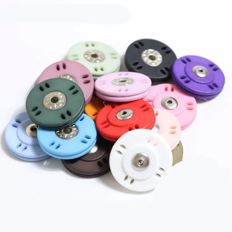 5 пар пластиковых невидимых конфетных цветов защелки кнопки ультра тонкие Кнопки Застежки DIY одежда аксессуары для пошива одежды