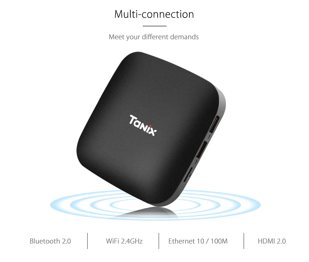 

Tanix TX2 R1 R2 Smart Android 6.0 TV Box Quad Core RK3229 Smart Tv Box 1GB/2GB RAM 16GB ROM WiFi 4K H.265 HDMI DLNA Media Player