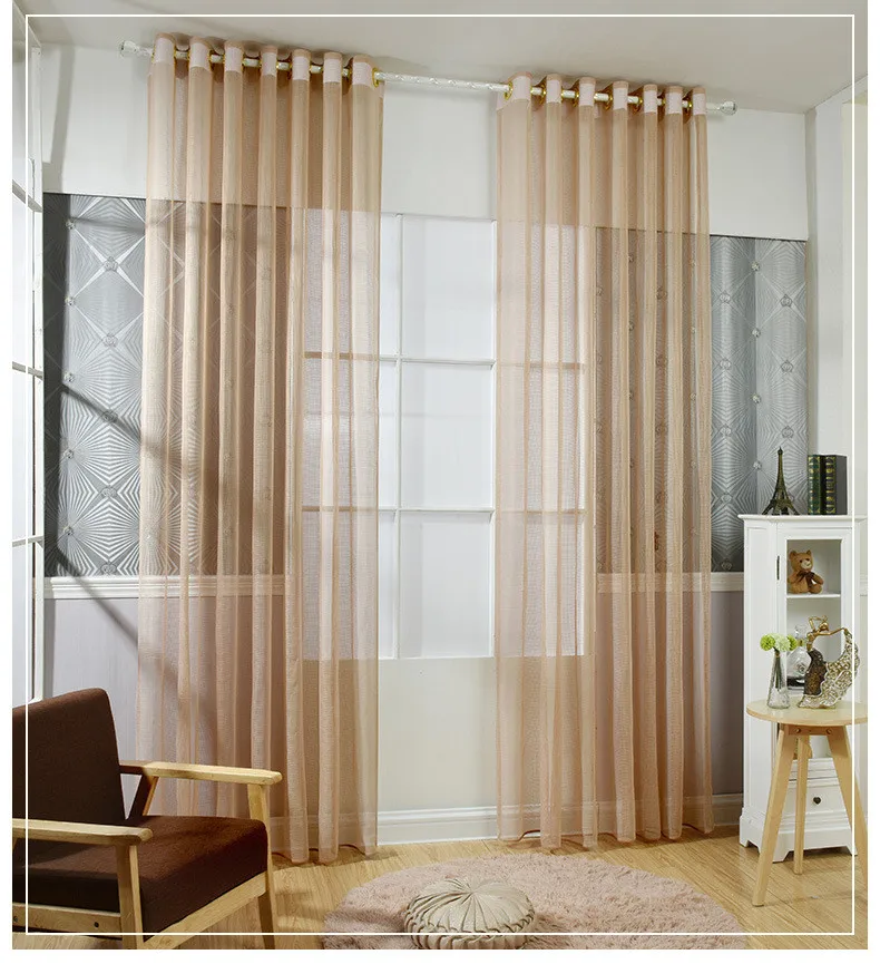 Европейская сетчатая ткань, тюль, просвечивающие занавески для гостиной, кухни, спальни, вуаль, занавеска, ткань, занавески, окно