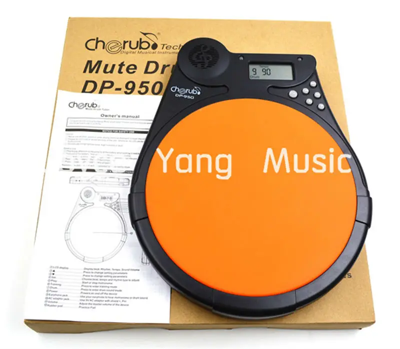

Cherub DP-950 Digital Drum Tutor Pad Metronome Drum Sound Training Practice Pad