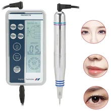 Перманентный макияж цифровая ручка татуировки наборы комплект тату-машинки Профессиональный алюминиевый сплав бровей губ подводка для глаз