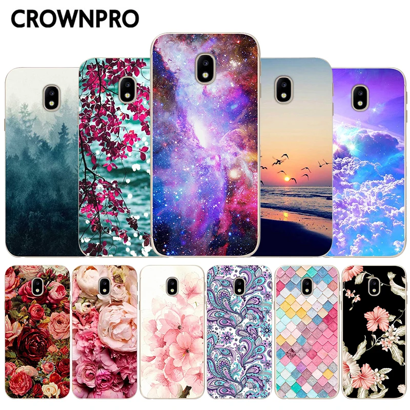 

CROWNPRO Cute Case sFOR Samsung Galaxy J7 2017 J730 Silicone Cover TPU Protector sFOR Samsung J7 PRO 2017 J730 Clear Back Case