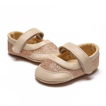 

Spring Soft Sole Non-Slip PU Princess Casual Shoes Spring Autumn Baby Girl Cute Shoes Baby Girls Toddler Infant First Walkers