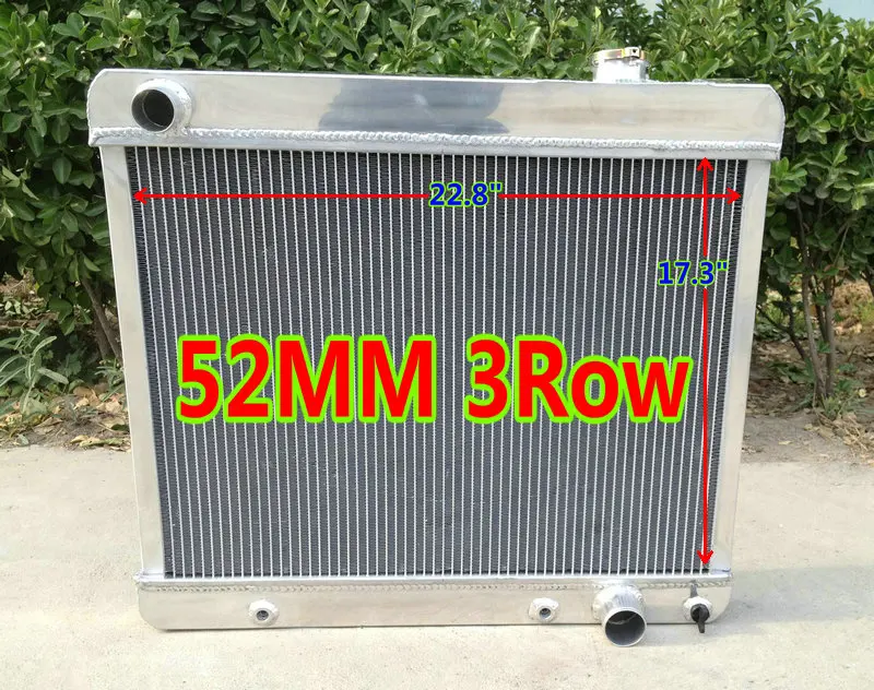 3 Row Aluminum Radiator Fans for 1963-1966 CHEVY GMC C10//C20//C30 Pickup truck