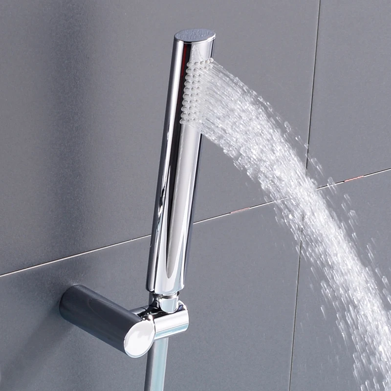 Brass Hand Shower Chrome Hand Held Shower Set with Holder and Hose Wall Mount Hold Head for shower head