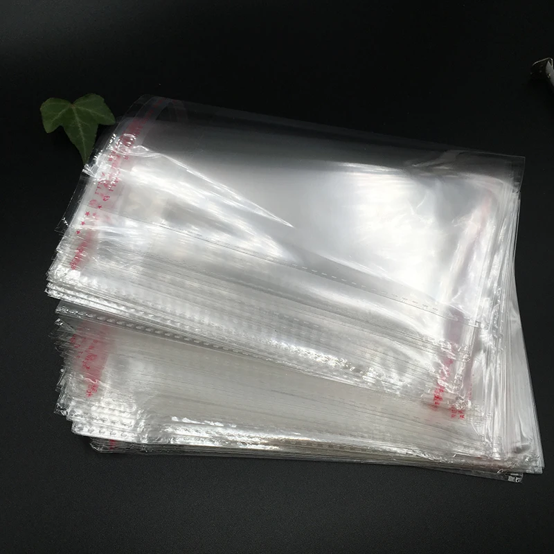 50pcs/lot 14*20cm Clear Resealable OPP/Poly Bags Transparent Opp Bag Packing Plastic Bags Self
