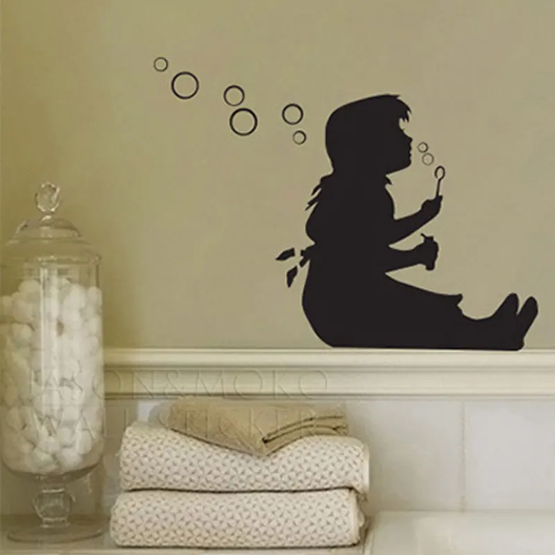 Милые художественные настенные стикеры Banksy с изображением маленькой девочки и