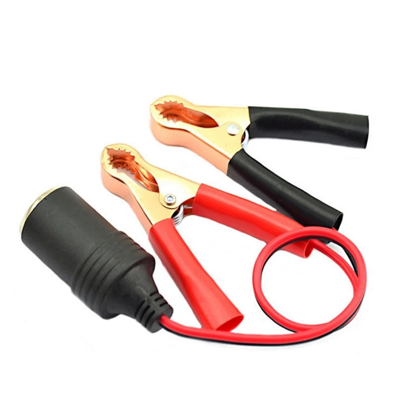 Alligator-clips-Crocodile-wire-Male-female-Car-cigarette-lighter-DC-Voltage-ammeter