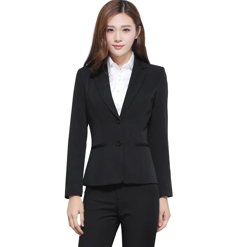 black Women Pant Suit Female students interview Uniform Designs Formal ...