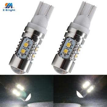 

YM E-Bright 2PCS T10 2323 10 SMD High Power 360lm 12V 24V Super Bright T10 clearance lamp Concentrated with lens Signal Light
