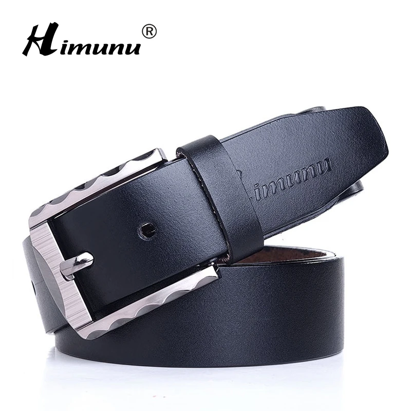 

[HIMUNU] New Style Genuine Leather Male Strap Designer Belts Mens High Quality Cowskin Belt Men Luxury Brand Man Accessories